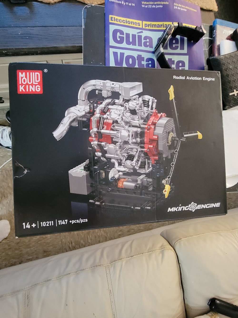MKings Engine Radial Aviation Engine Model - Black & Red